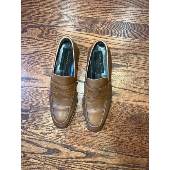 To Boot New York Adam Derrick Brown Leather Loafers Men’s Size 8.5 Italy main image 5
